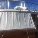New aft deck cover, protecting teak