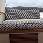 Flybridge seating with new covers