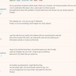 Comments on blog post
