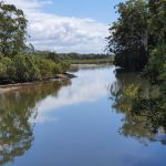 Looking downstream from a restaurant on the creek