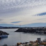 Boat launch area near southern breakwall