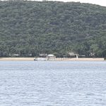 Distant view of Orpheus Island Lodge