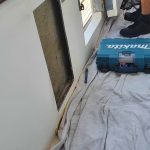 He cut a big hole and inserted a thick piece of Thermolite board