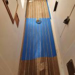 Taping where we DON'T want epoxy to go