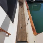 Prepping the next side, where I've painted on the primer