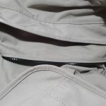 A detailed view of the sewing