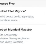 Chef's table course five